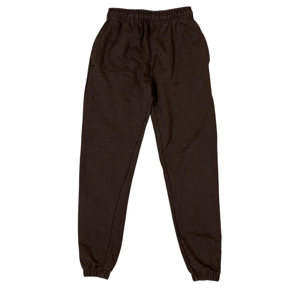 Seventh Earth Studios Brown Jogger Pants S Soft Fleece Streetwear Loungewear‎
